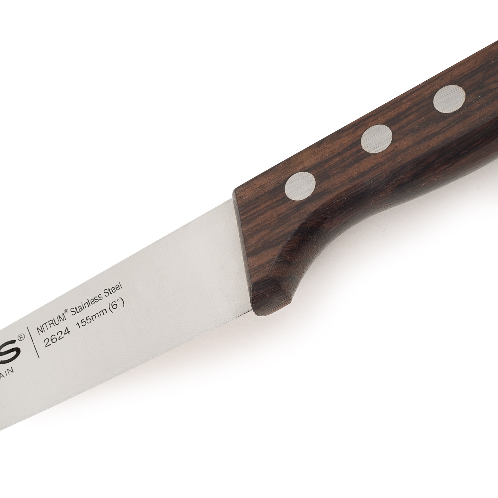 Faca de cozinha Arcos Atlántico com cabo em pau santo e lâmina de 155 mm