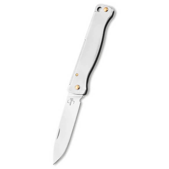 EDC taschenmesser mit goldenen details