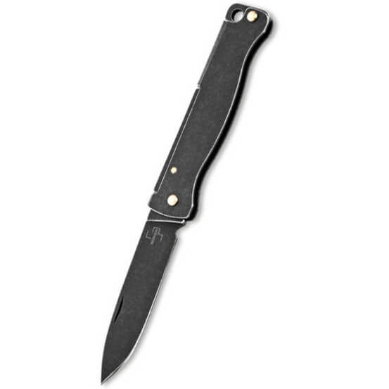 EDC taschenmesser aus edelstahl mit fallender spitze