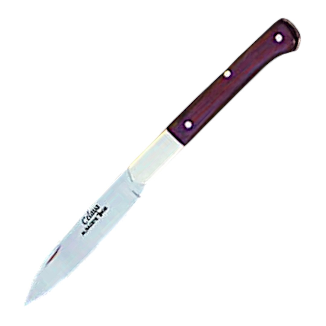 Coltello classico Cabritera con manico in legno rosso e lama da 8...