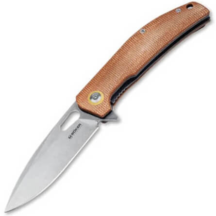 Sports pocket knife with line lock and micarta handle