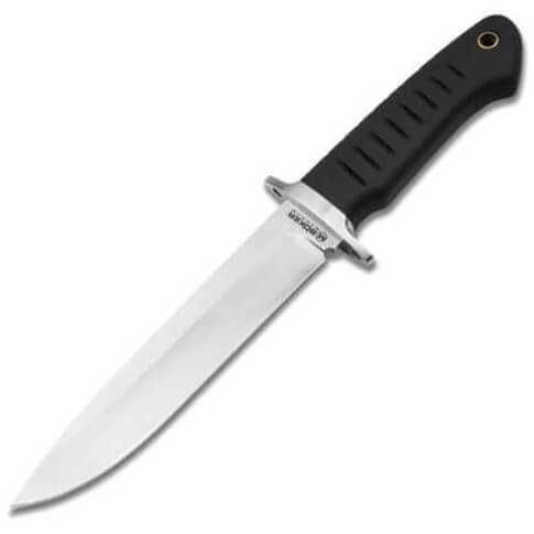 Survival knife with non slip handle