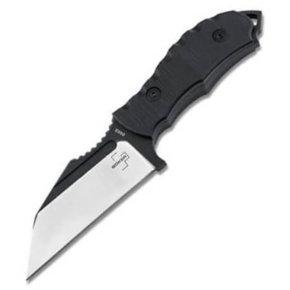 Sports and tactical knife with partially serrated blade and sharp...