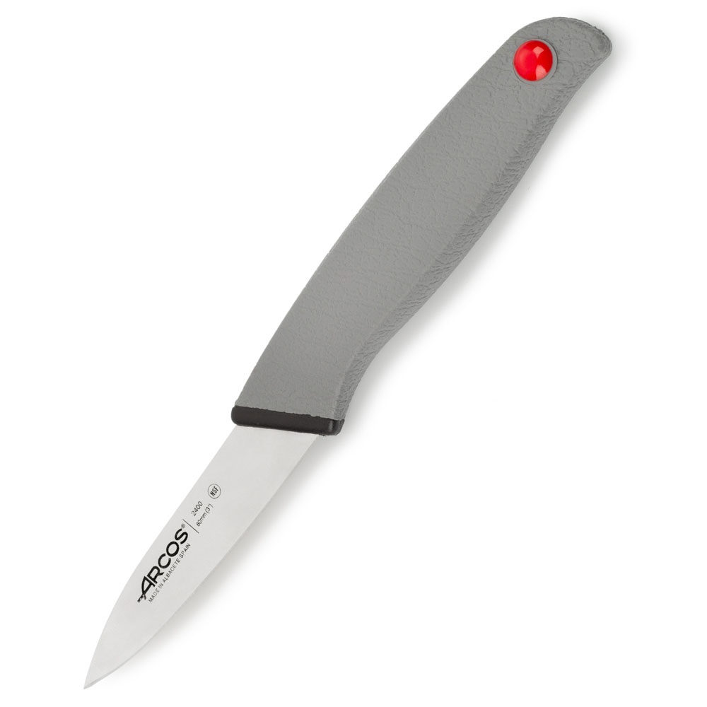 Arcos paring knife, 8 cm blade, Colour prof, black double injecti...