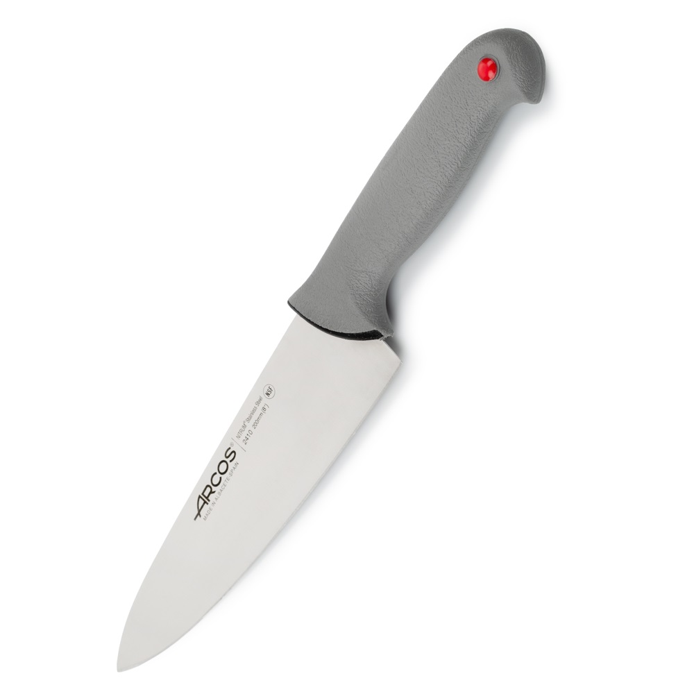Arcos chef's knife with a 20 cm blade and a black double-injectio...