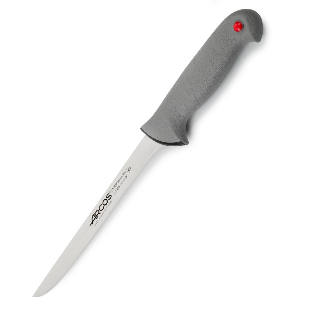 Arcos narrow fillet knife with a 20 cm blade and a black double-i...