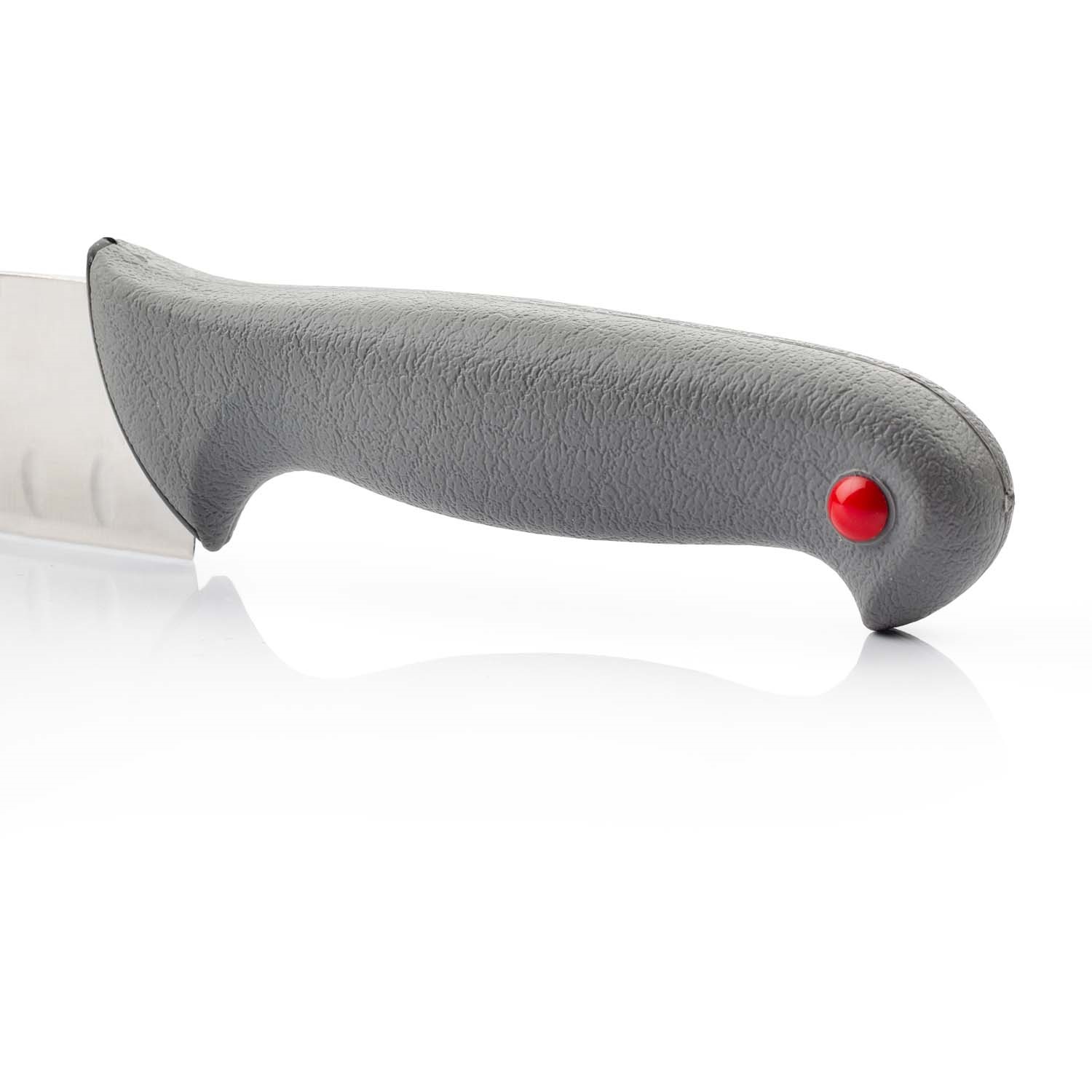 Arcos Japanese Santoku Knife with 18cm Blade, Colour Prof, Double Injection Grey Handle