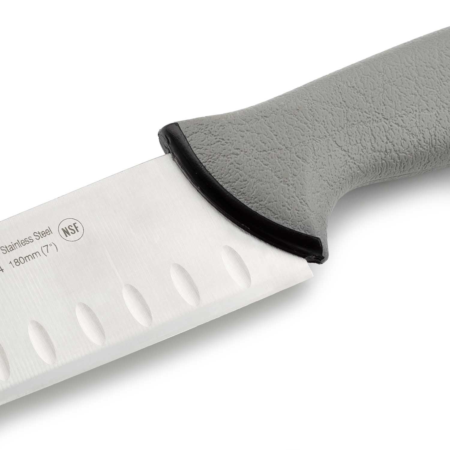 Arcos Japanese Santoku Knife with 18cm Blade, Colour Prof, Double Injection Grey Handle