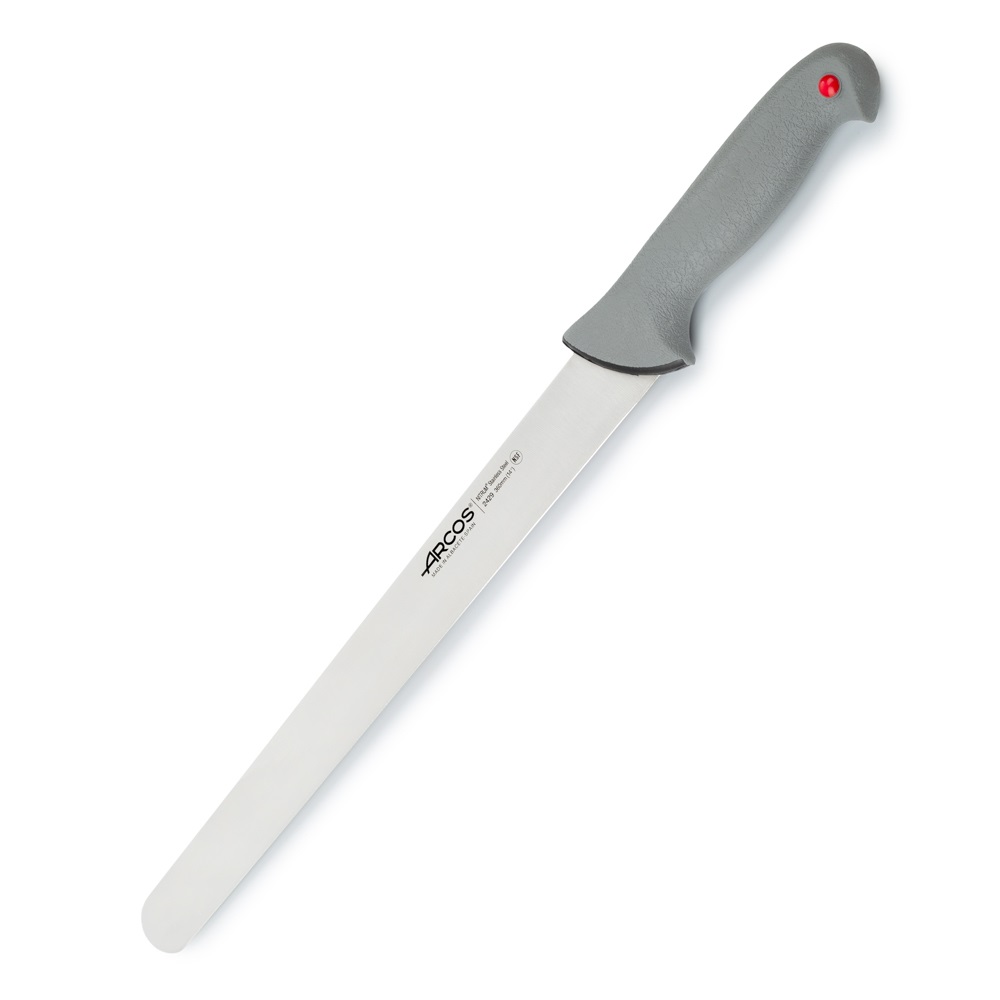 Arcos cold meat knife with a 36 cm blade and a grey double-inject...