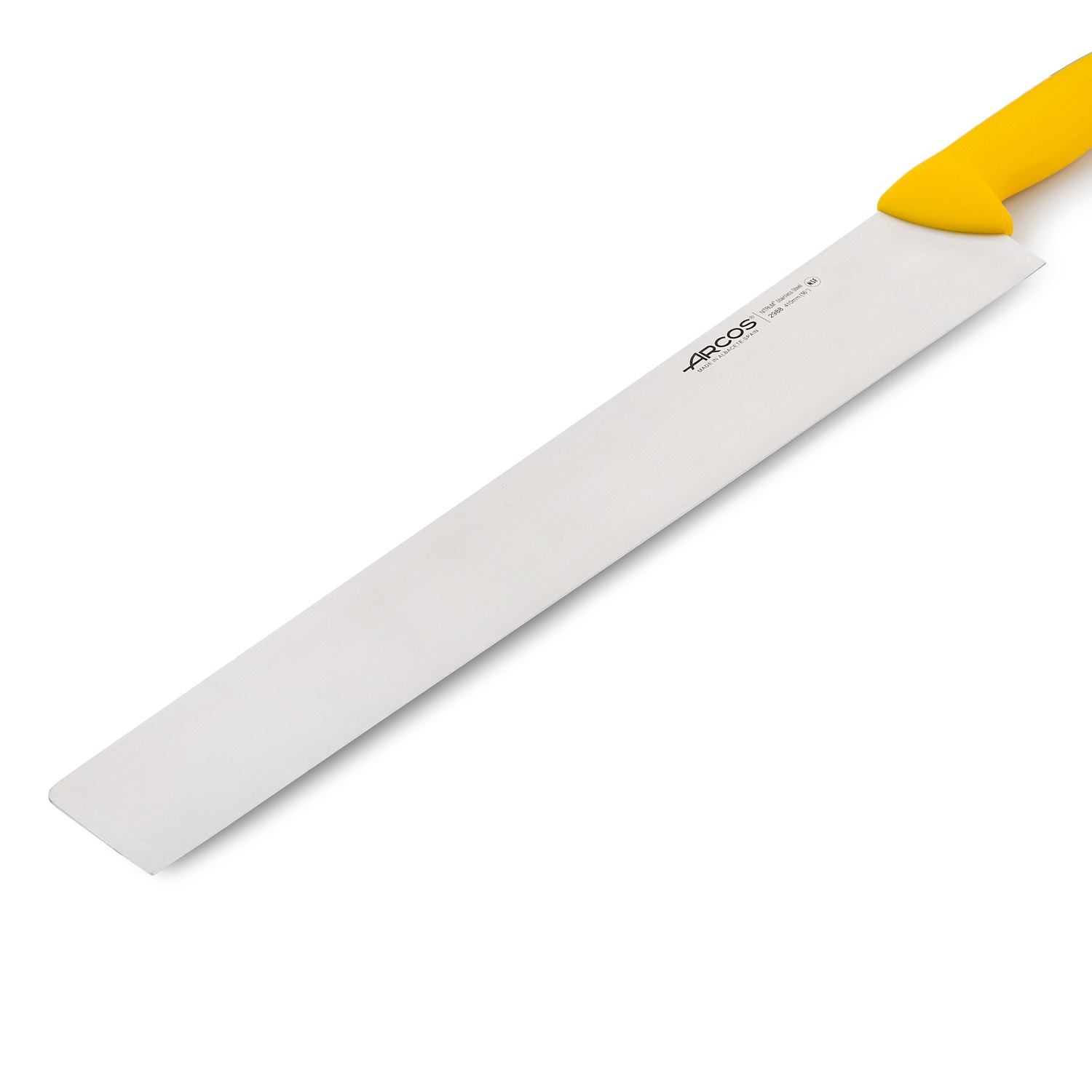 Arcos salami and cheese knife with a 41 cm straight blade and a colored polypropylene handle