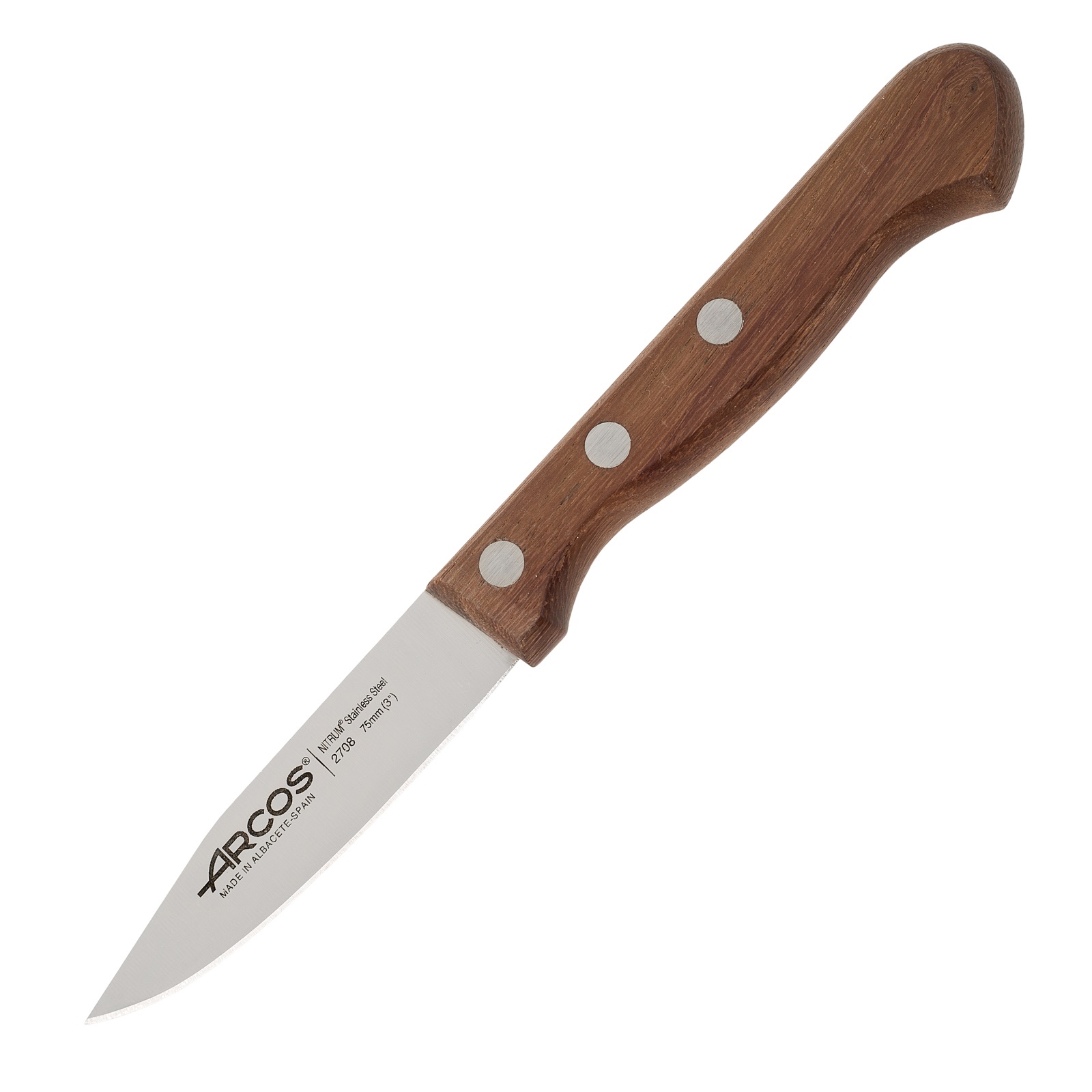 Arcos paring knife with wooden handle and 75 mm blade, Atlantic