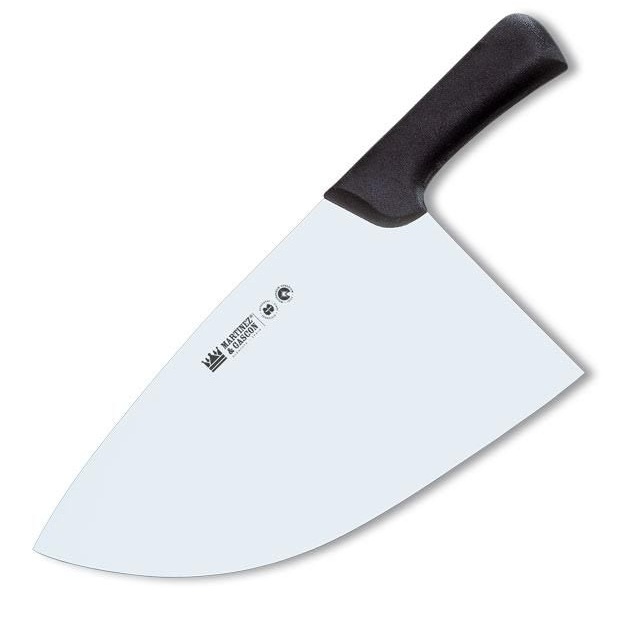 Half-moon chop axe with a 22 cm, 3 mm blade and black polypropyle...