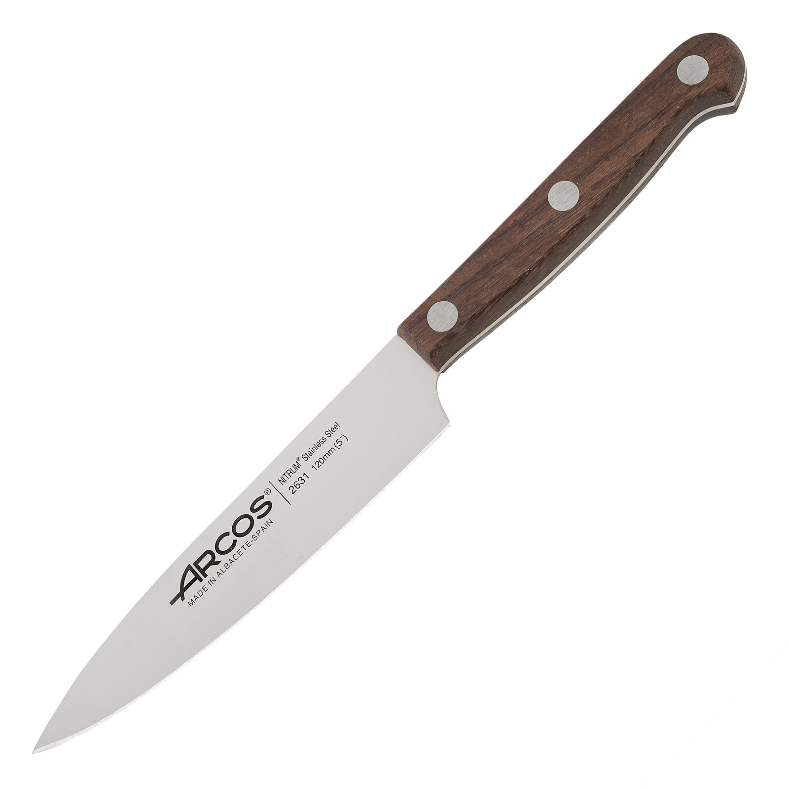 Arcos Atlántico vegetable knife with rosewood handle and 120 mm b...