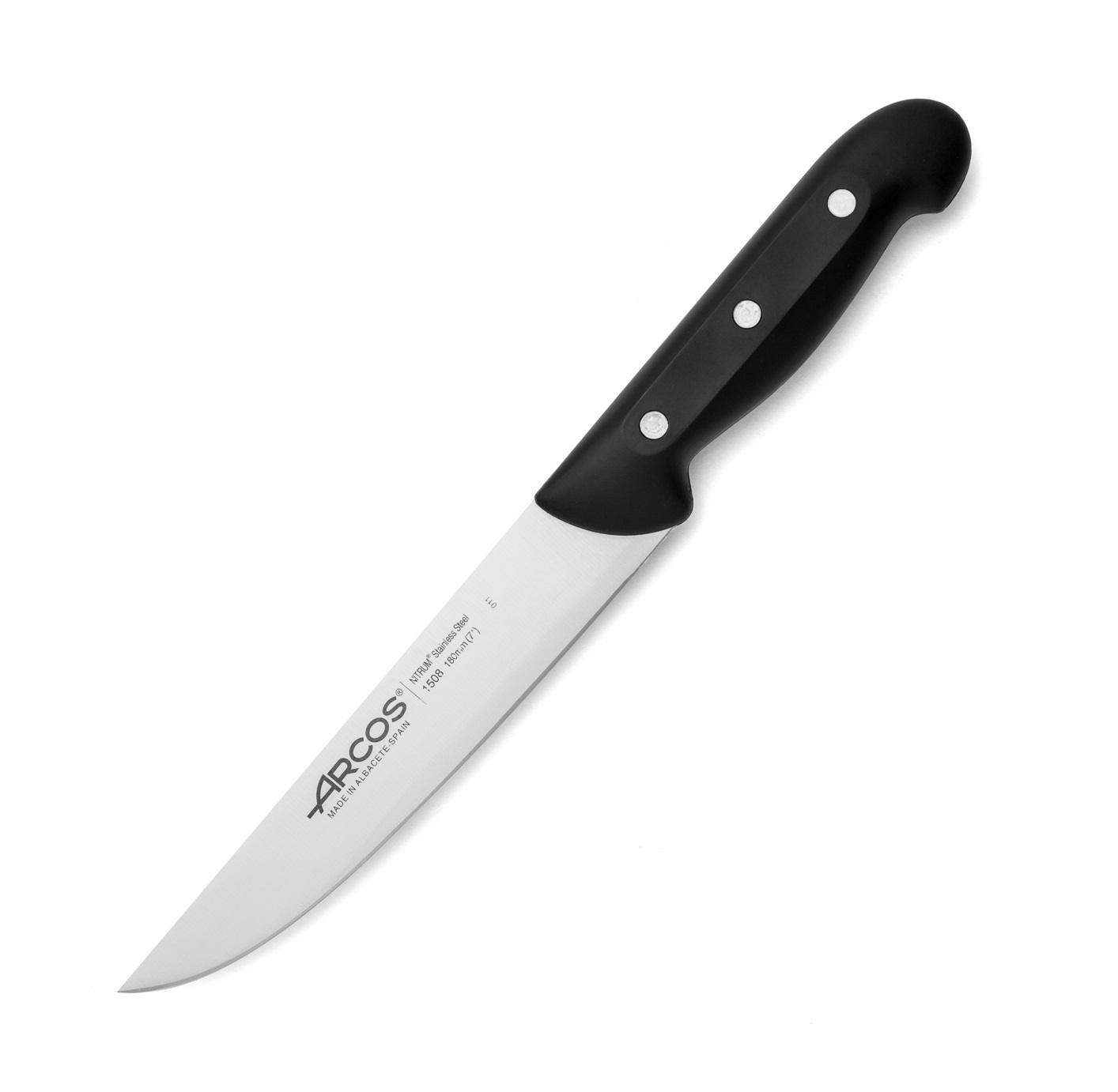Arcos Maitre kitchen knife with black polypropylene handle and 18...