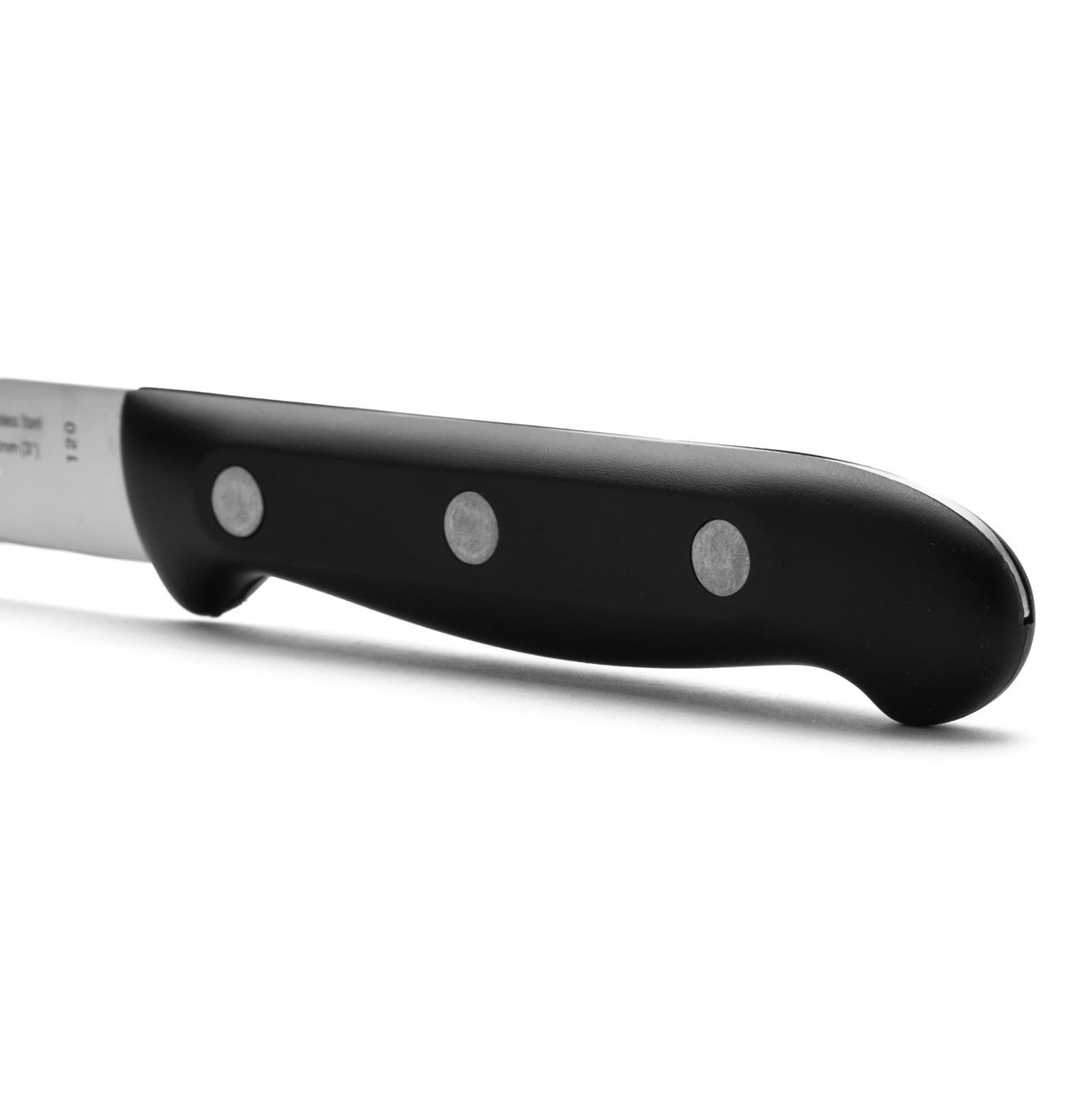 Arcos Maitre paring knife with black polypropylene handle and 80 mm blade