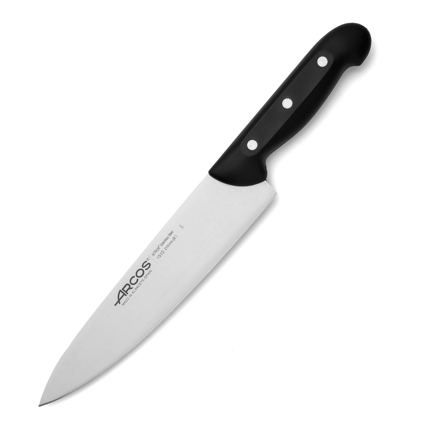 Arcos Maitre chef's knife with black polypropylene handle and 215... Arcos Maitre chef's knife with black polypropylene handle and 215...