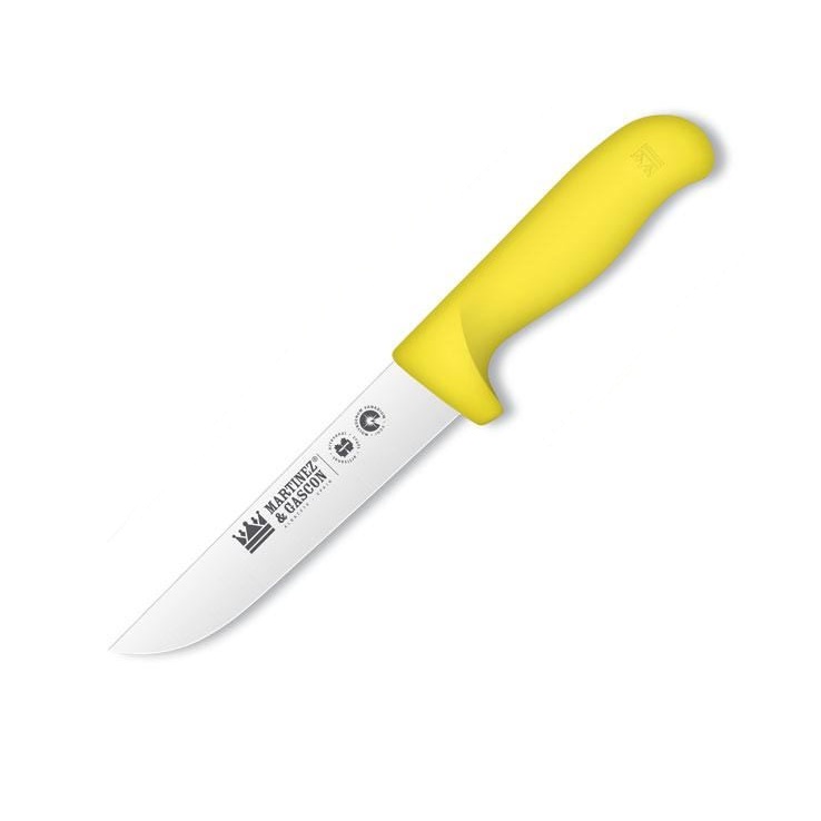 Martinez y Gascón Butcher Knife with 15cm Blade and Yellow Polypr...