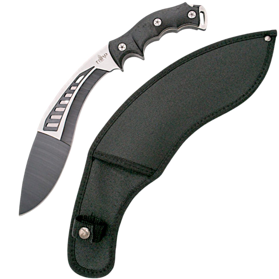 Kukri Machete with black ABS handle and 420 steel blade