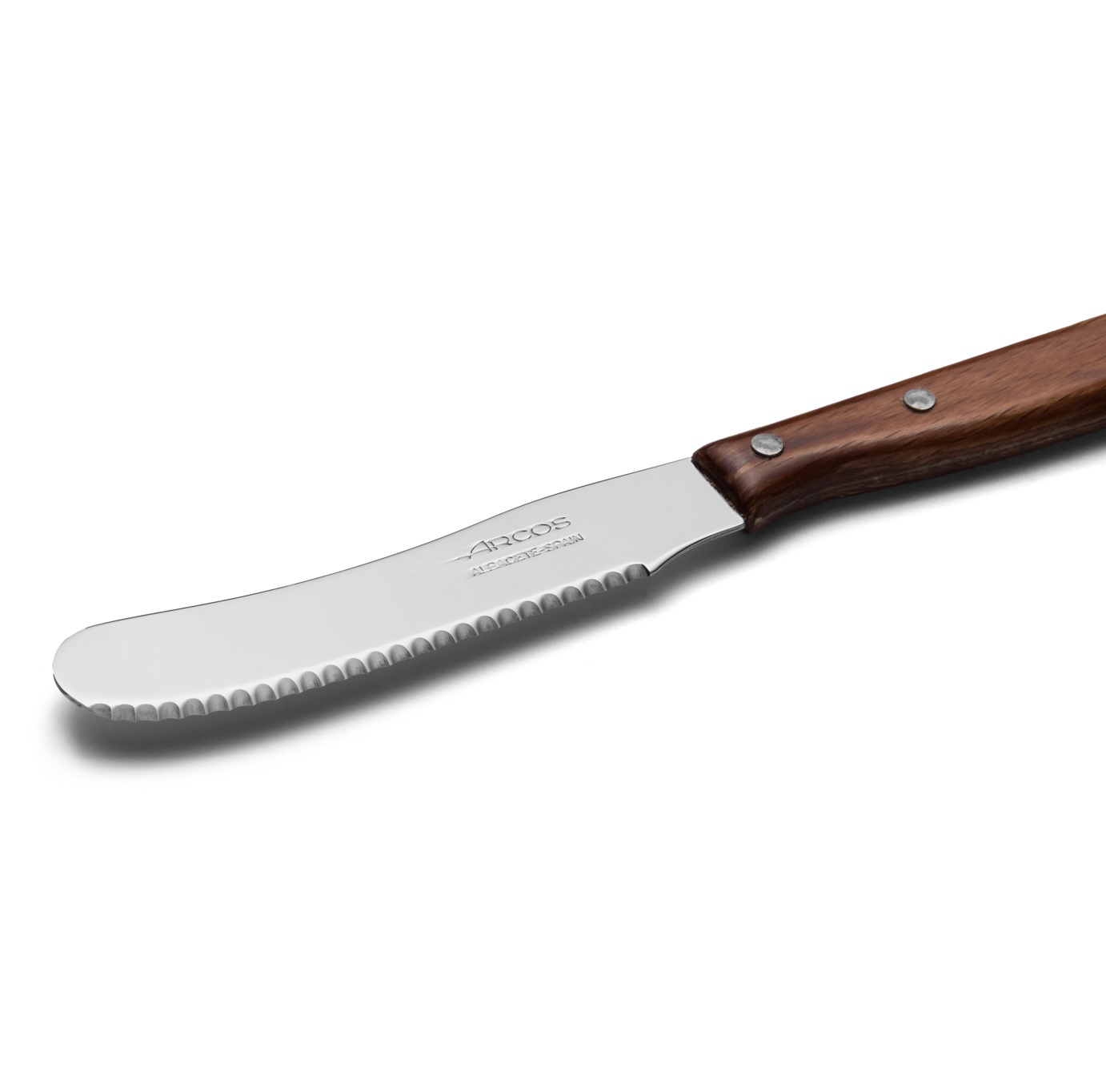12 Arcos Latin Series Butter Knives with Wooden Handles and 90mm Blade