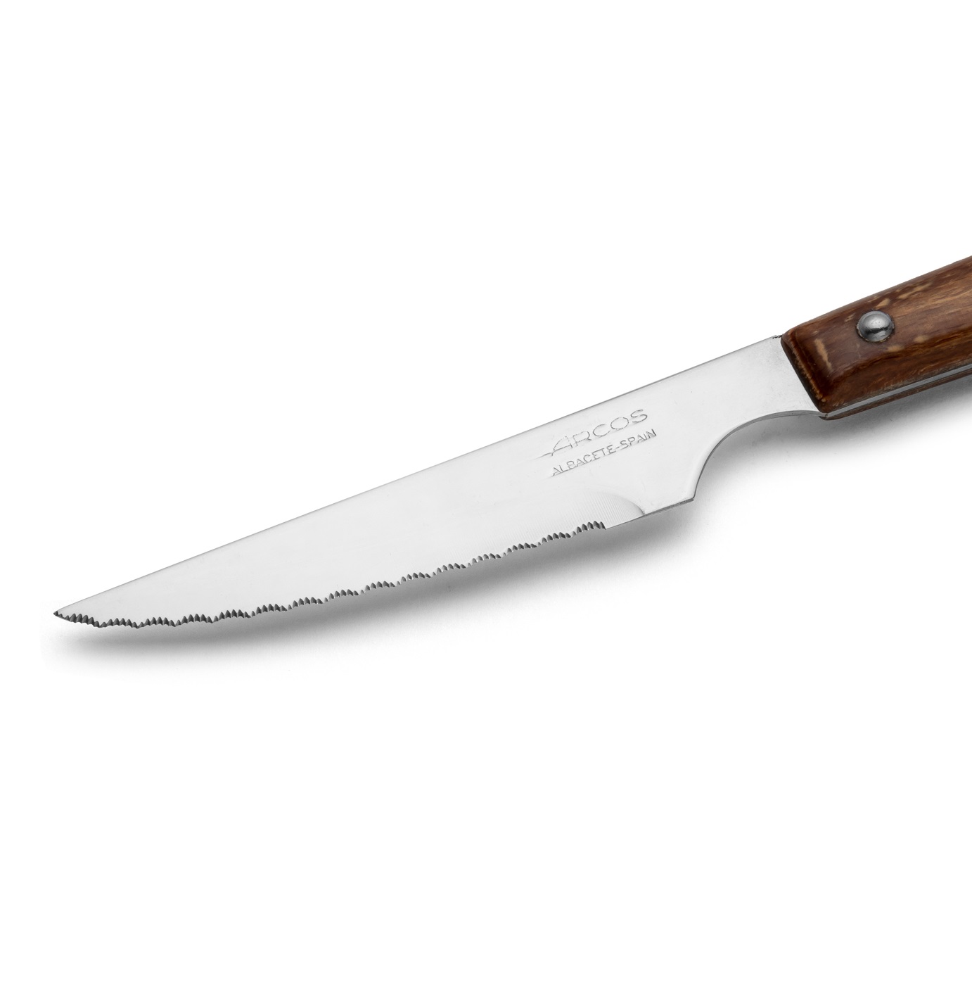 12 Arcos 220mm Gregorio Series steak knives with compressed wood handle (bulk)