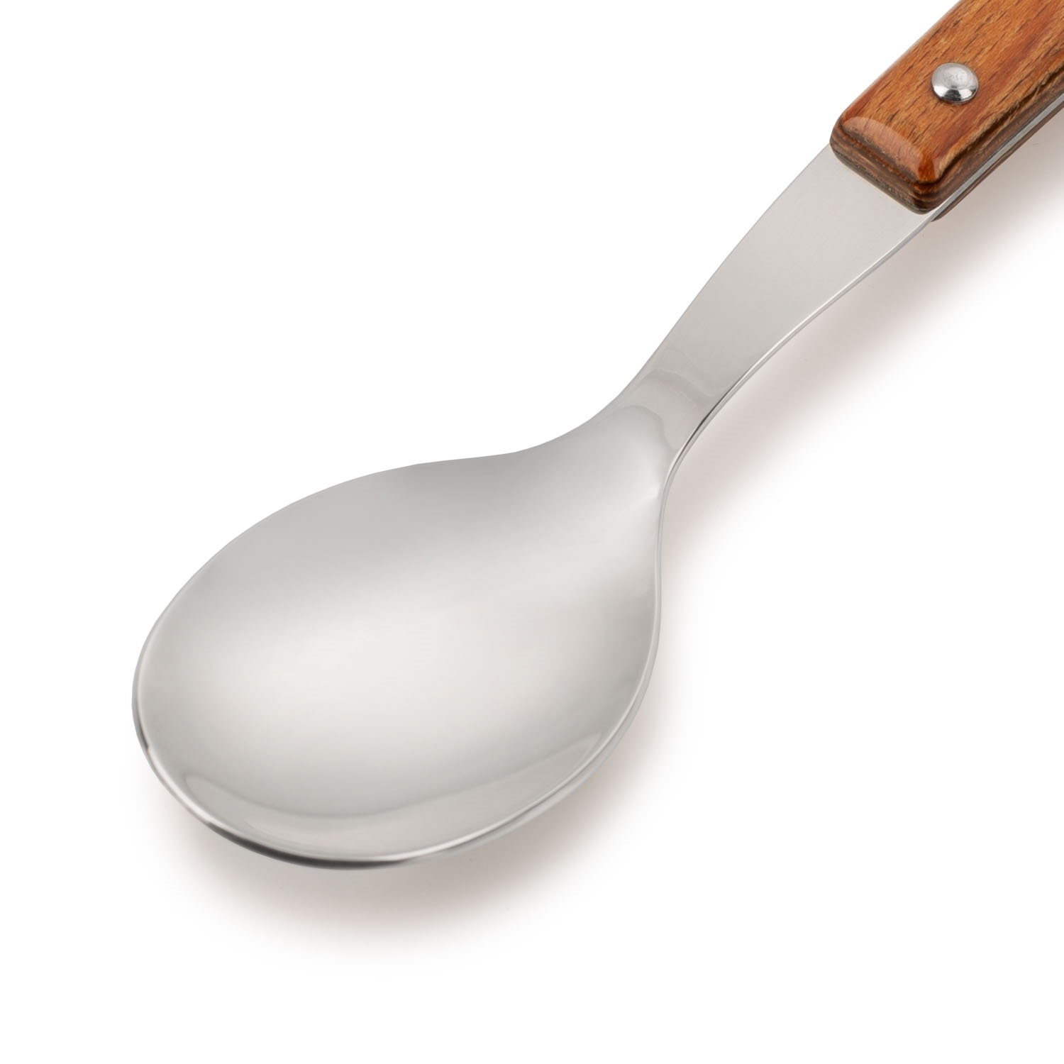 12 Arcos lunch spoons 153 mm Gregorio Series with compressed wood handle