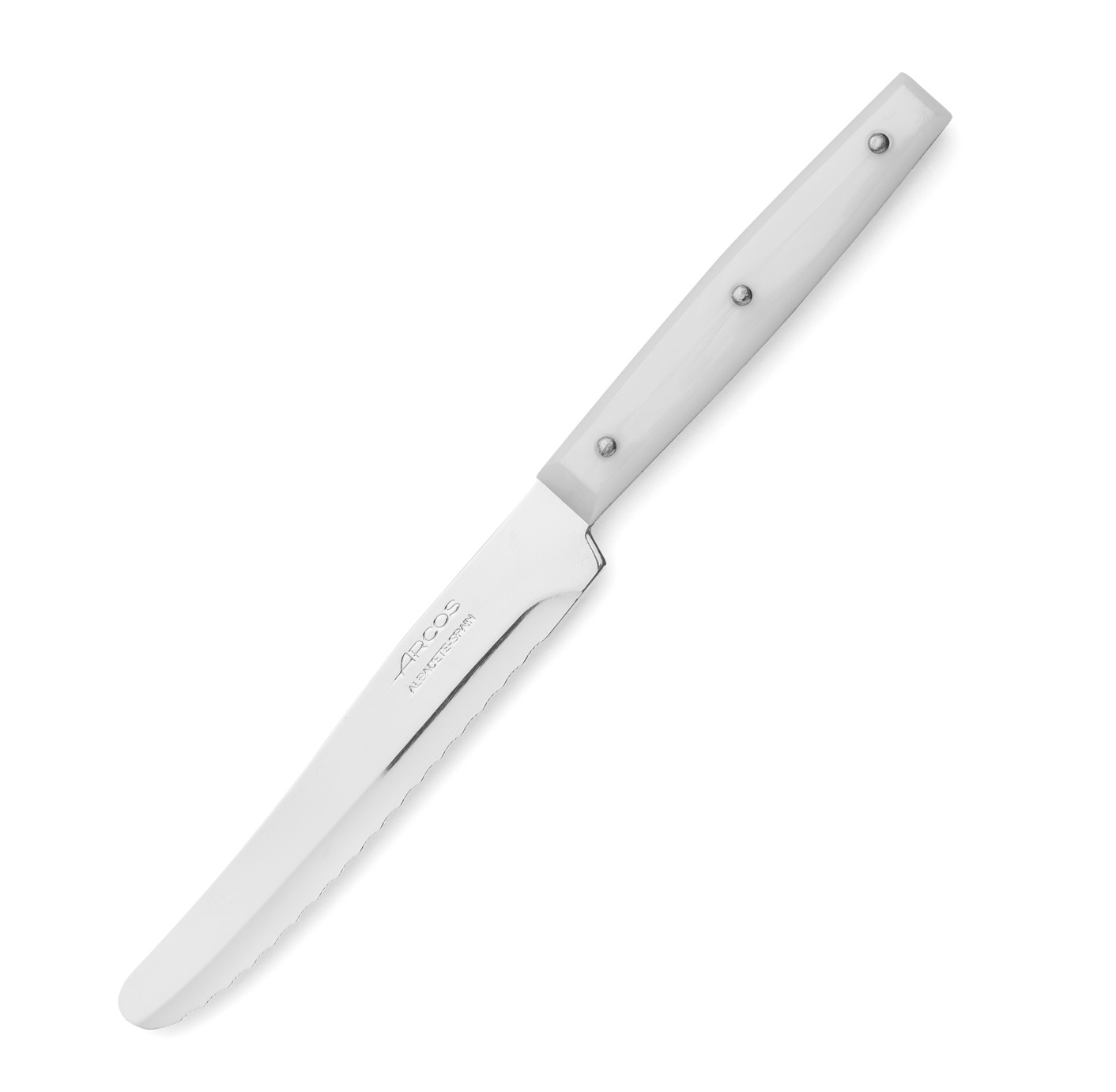 12 Arcos dessert knives, 195 mm, with white polyamide handle and ...