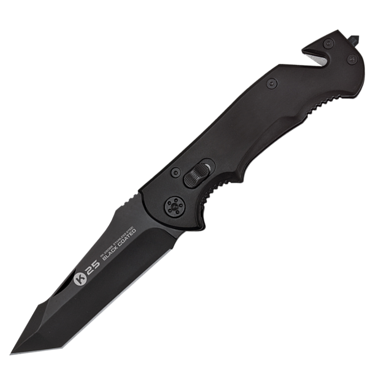 K25 tactical pocket knife with tanto blade