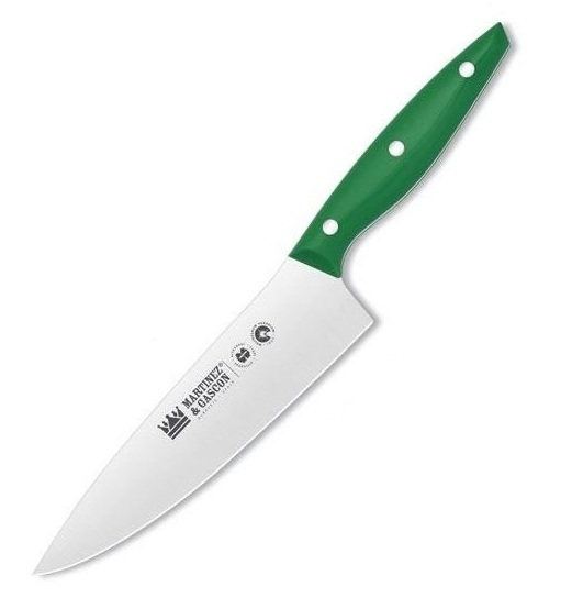 Martinez y Gascón chef's knife with 20 cm blade and polyoxymethylene handle in various colors