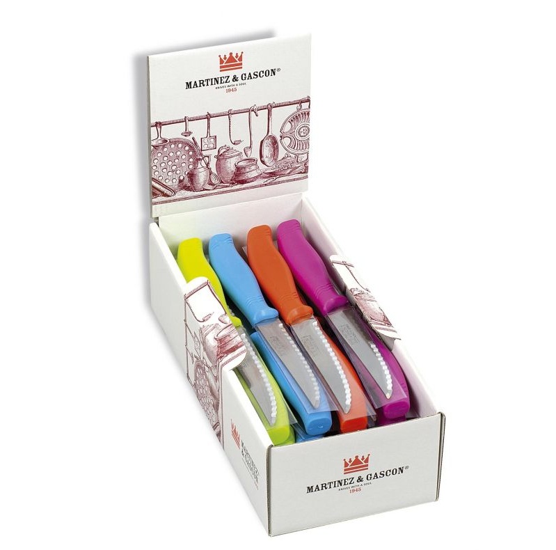 32er-Pack Steakmesser mit 10,5 cm langer, gezahnter Klinge und Po...