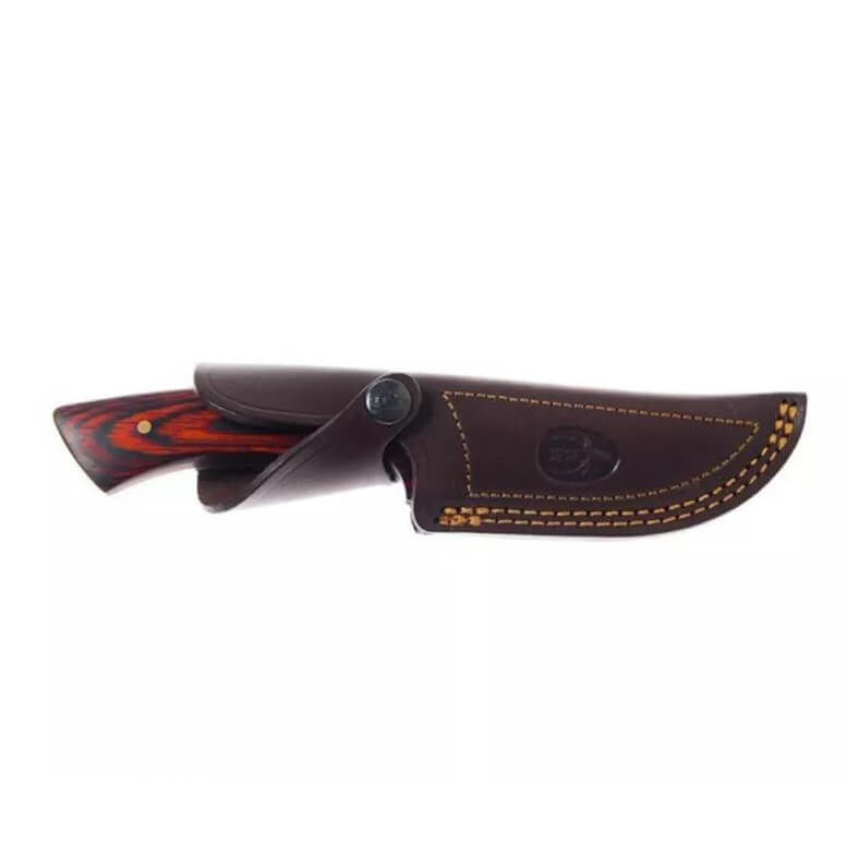 Muela Rhino 10R hunting knife with coral wood handle and 12 cm blade