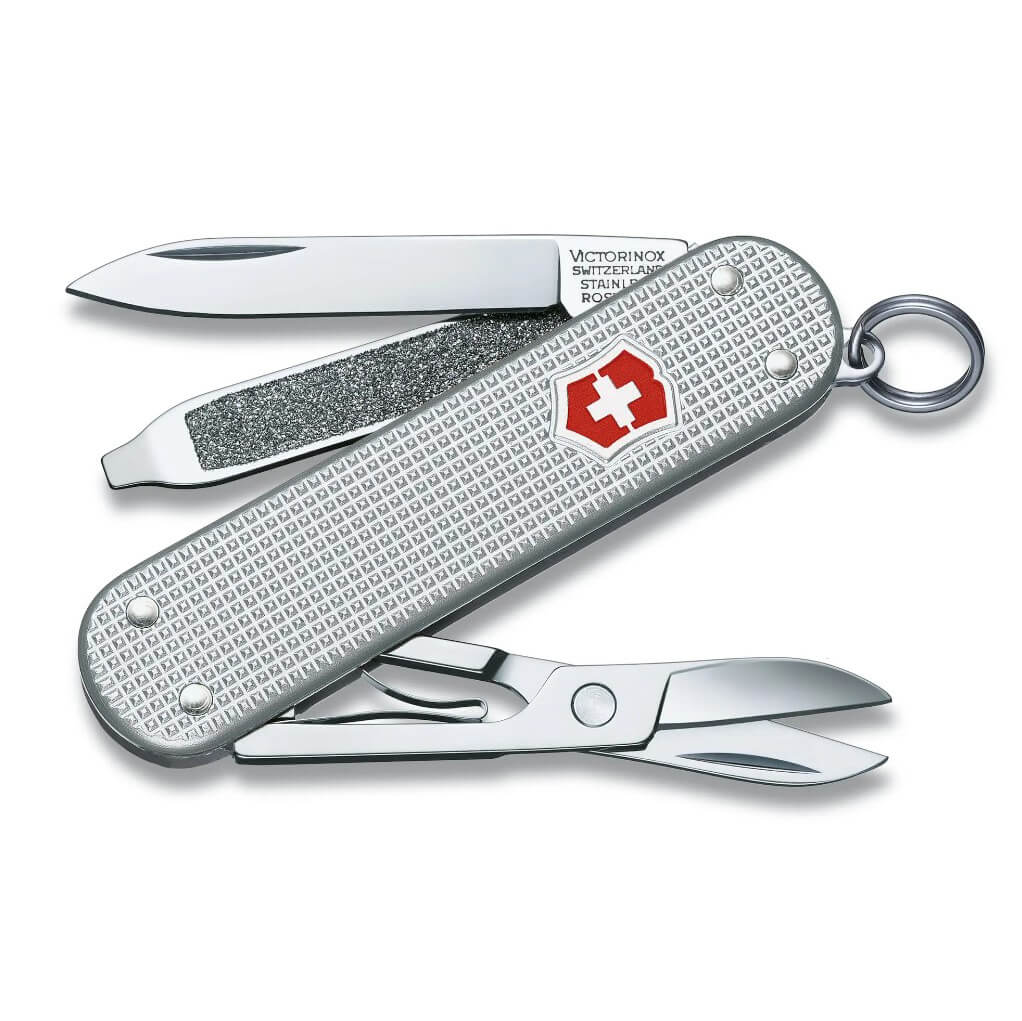 Klassisches SD Alox Victorinox graues Mehrzweckmesser