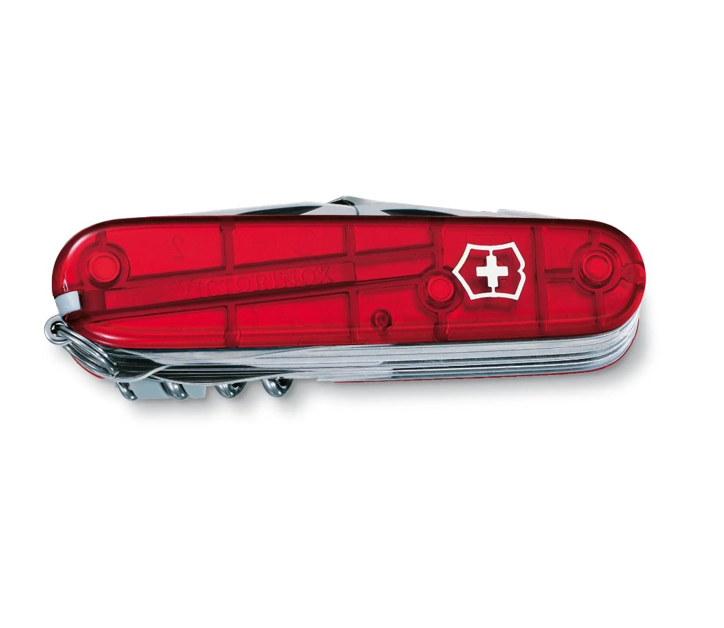 Victorinox Swiss Champ Taschenmesser Translucent Red mit 33 Funktionen