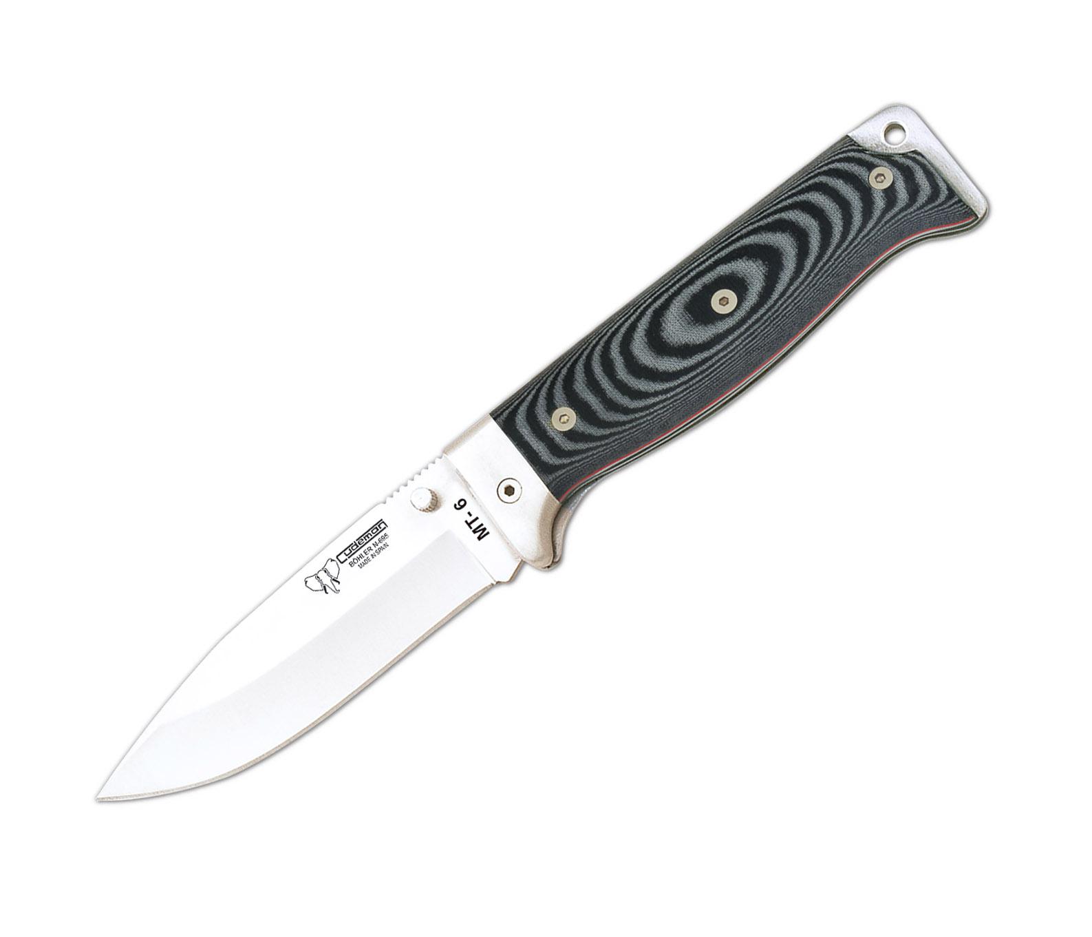Couteau de poche MT6 Cudeman. Manche en micarta noir. Fourreau en...