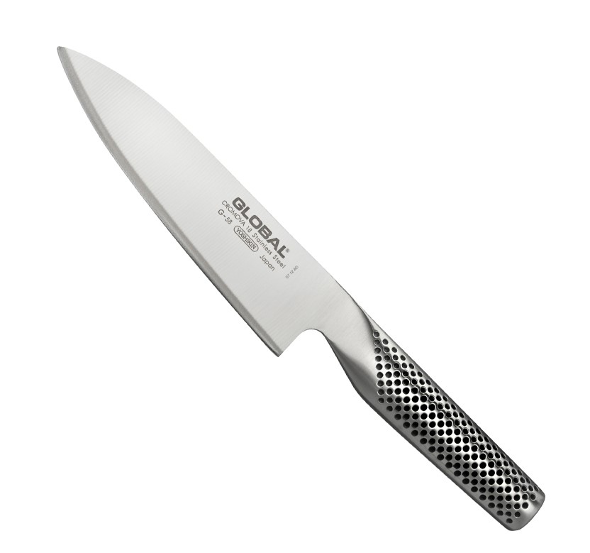 Global G-58 Kochmesser mit 16 cm langer Klinge