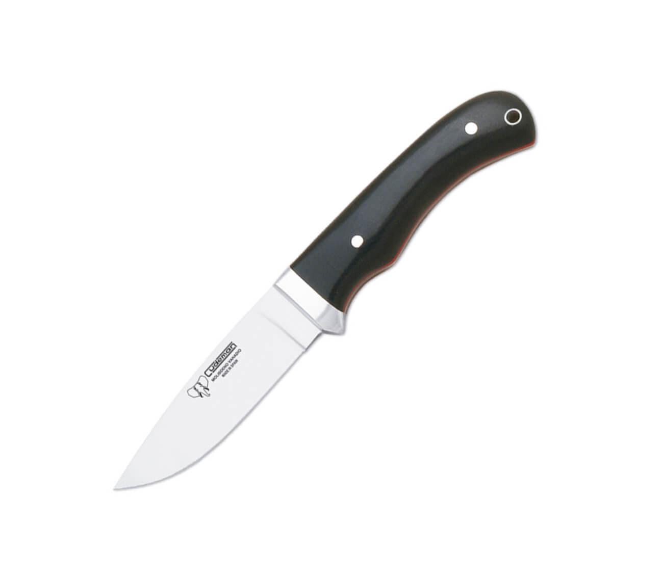 Cudeman Jagdmesser mit poliertem schwarzem Micarta Griff und 9 cm...