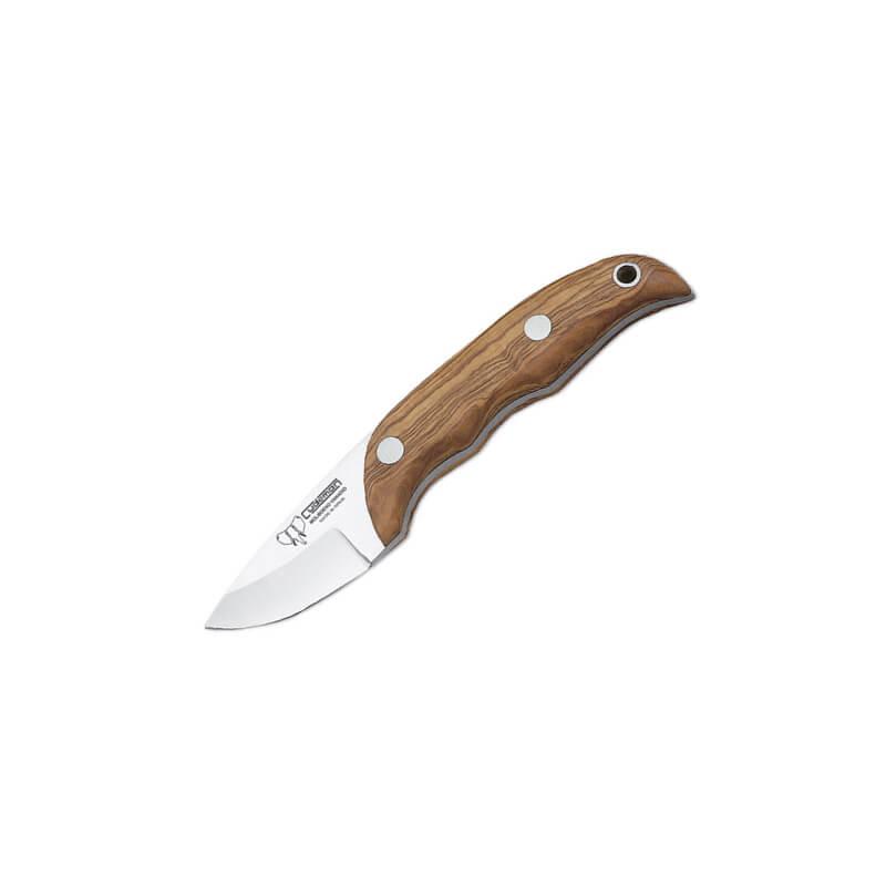 Cudeman Mouse Häutungsmesser. Griff aus Olivenholz.