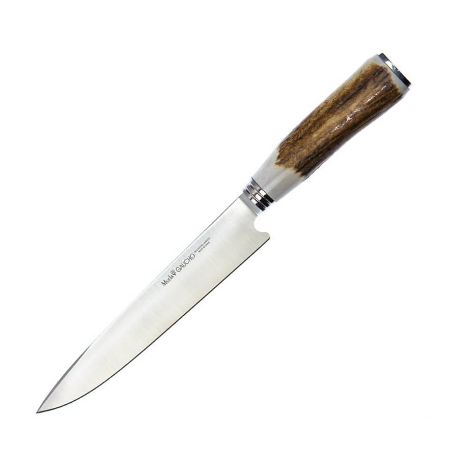 Couteau barbecue Muela Gaucho avec manche en bois de cerf et lame de 20 cm