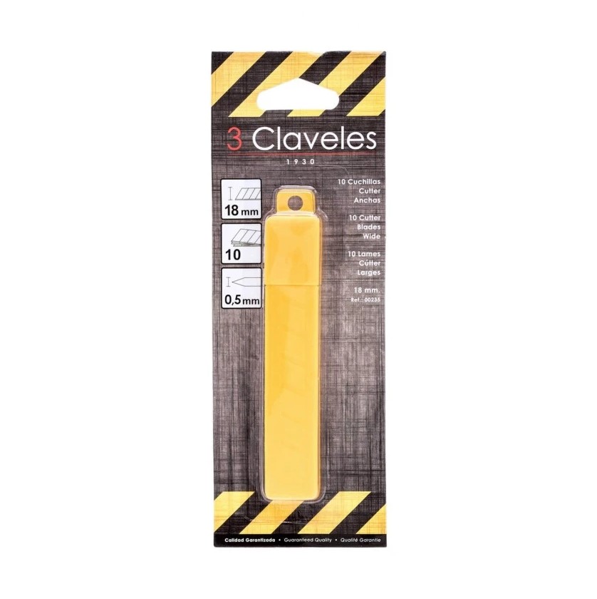 10 Stück 18 mm Schneidklingen 3 Claveles