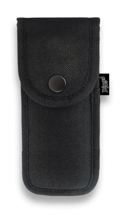 Etui pour couteaux de poche de couleur noire en nylon noir rembou...