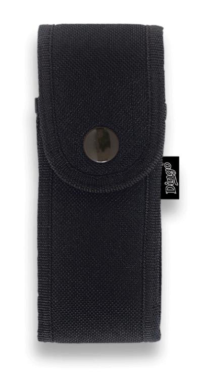 Gaine en nylon matelassé noir aux dimensions de 13 x 5,5 cm