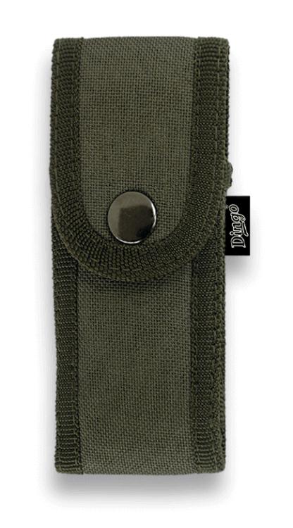 Fourreau matelassé vert aux dimensions de 13 x 5,5 cm, idéal pour...