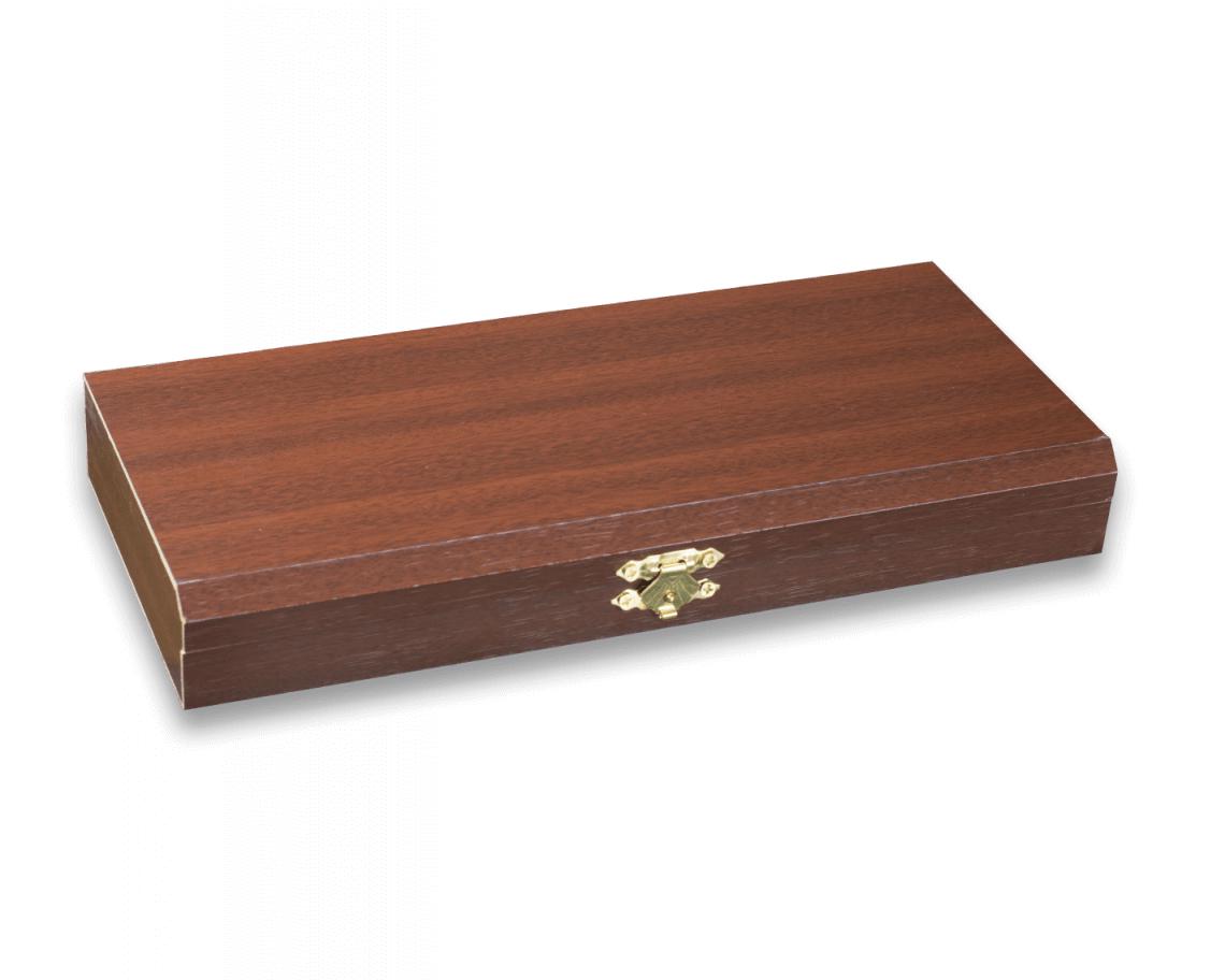 Coffret cadeau en bois, dimensions 25 x 11 x 3,2 cm