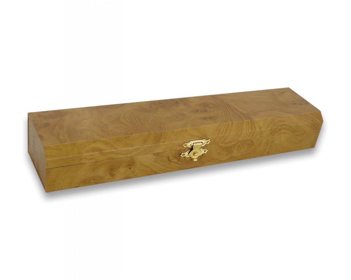 Coffret cadeau en bois, dimensions 23x 4,5 x 2,7 cm
