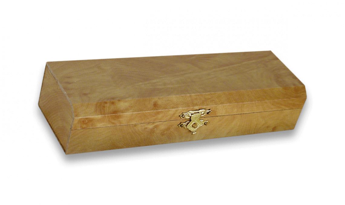 Coffret cadeau en bois avec intérieur rembourré, mesure 17 x 4,5 ...
