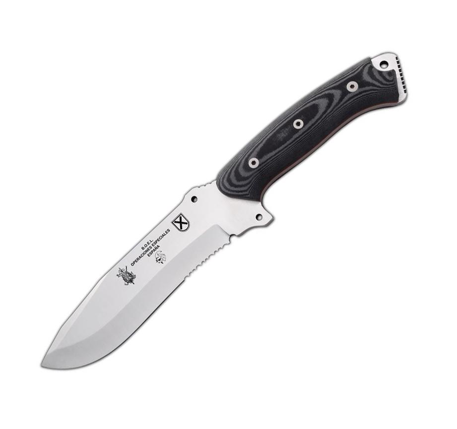 JV Boel Moel Messer mit Griff aus schwarzem Micarta