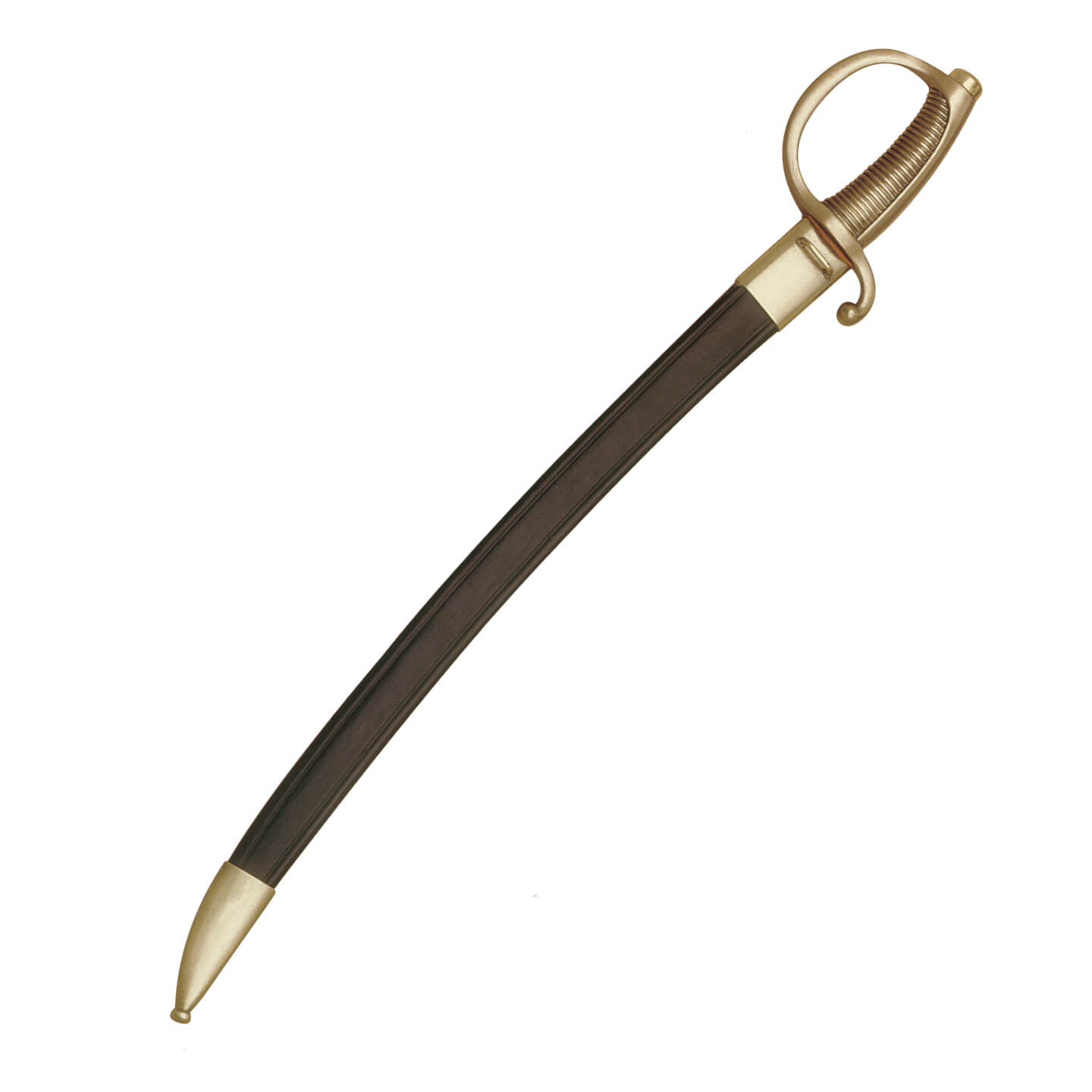 Goldener Brikettsäbel mit schwarzer Scheide Marto 398.1