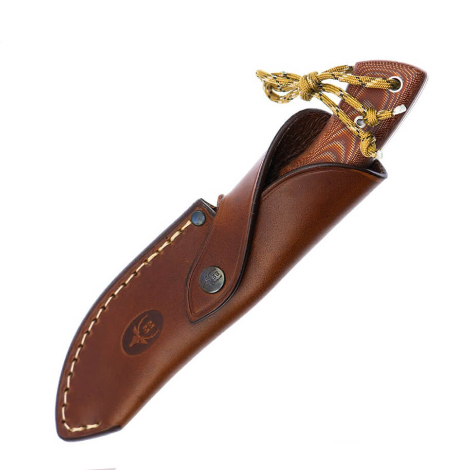 Coltello tattico Muela Gavilan C con manico in micarta marrone e lama da 12,5 cm