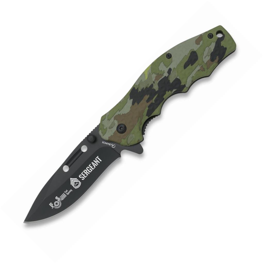 Coltello tascabile mimetico Albainox con clip, impugnatura in ABS...