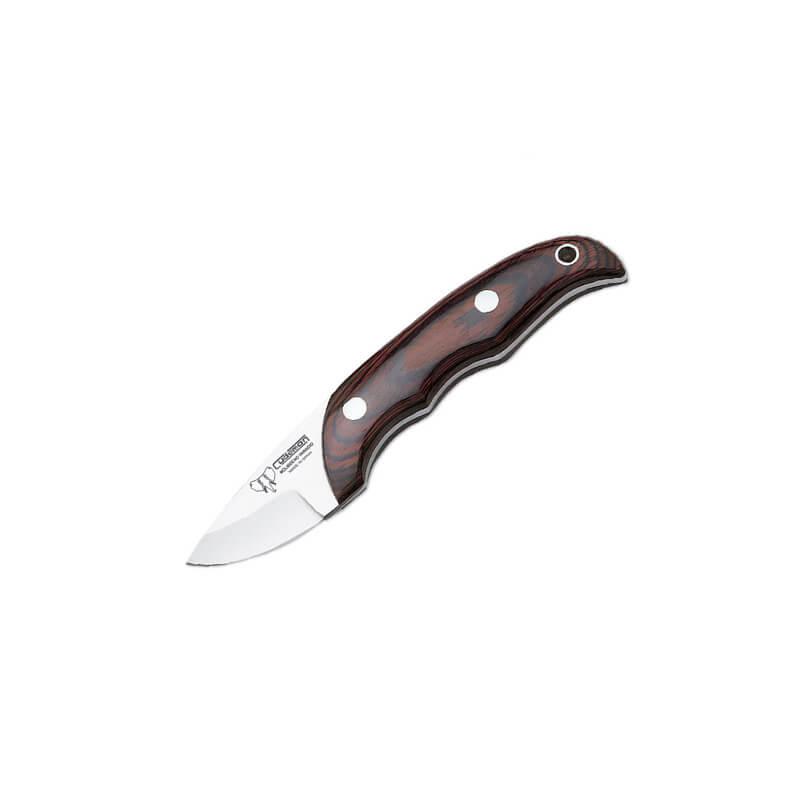 Cudeman Mouse Häutungsmesser. Ausdauer Holzgriff.