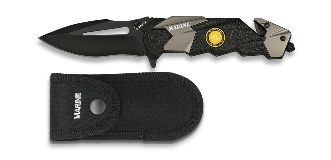 Coltello tascabile tattico Albainox MARINE con manico in allumini...